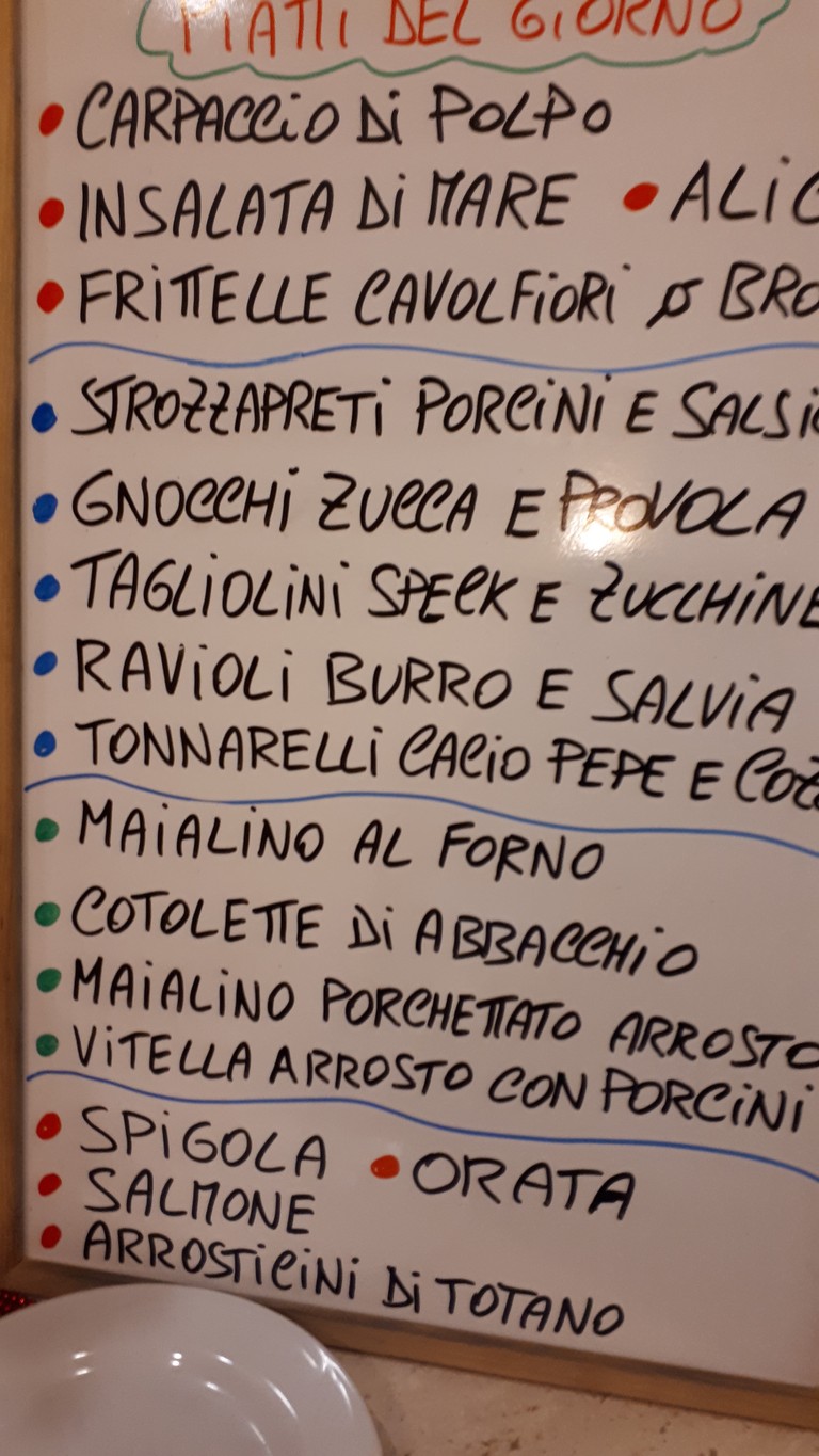 La Romanina menu 2
