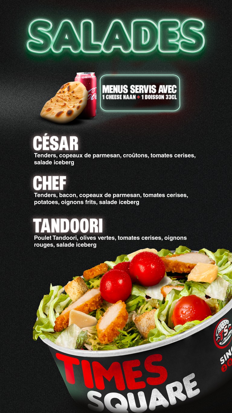 Times Square Marcel Sembat menu 6