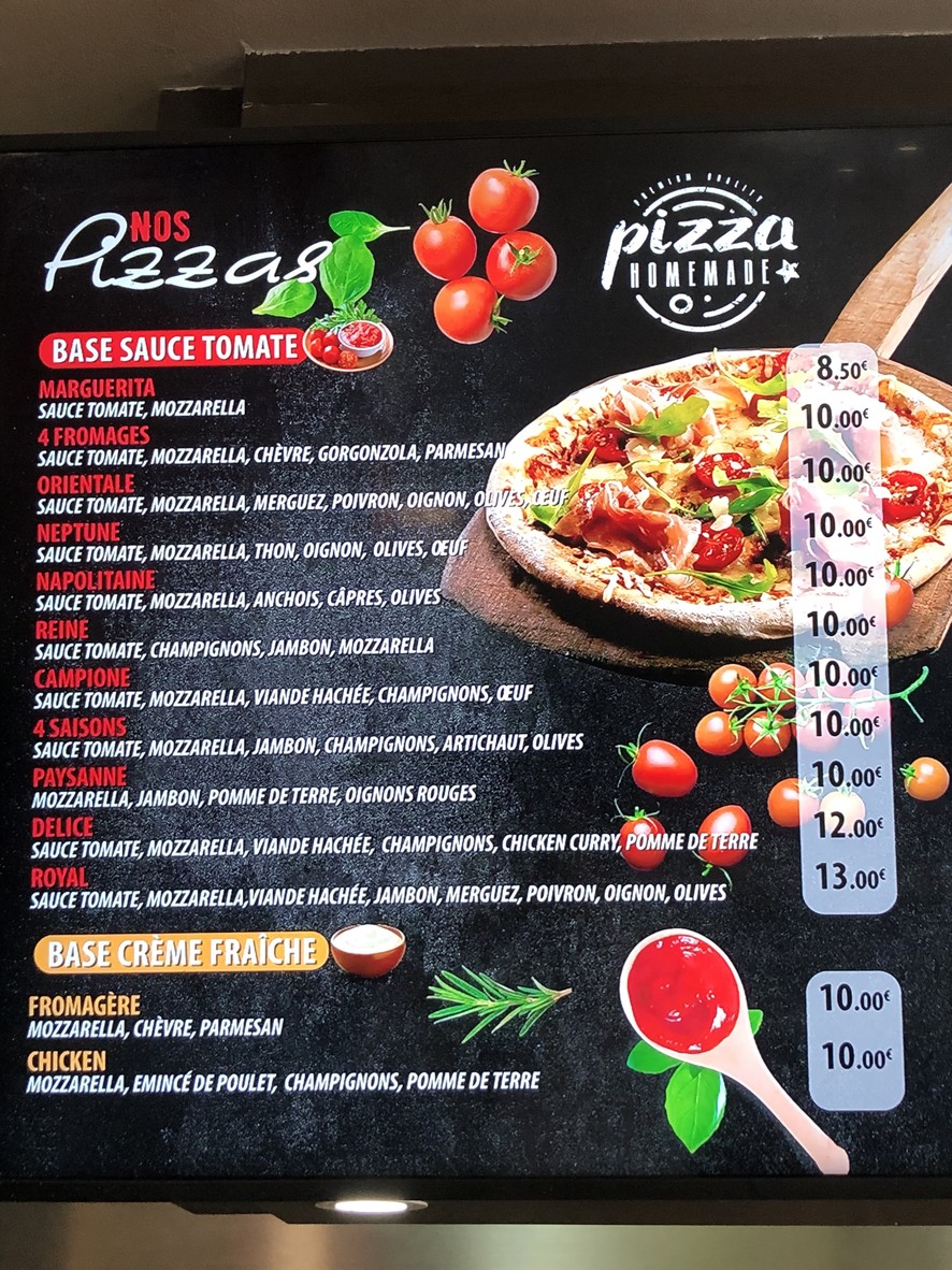 New Delice's menu 1