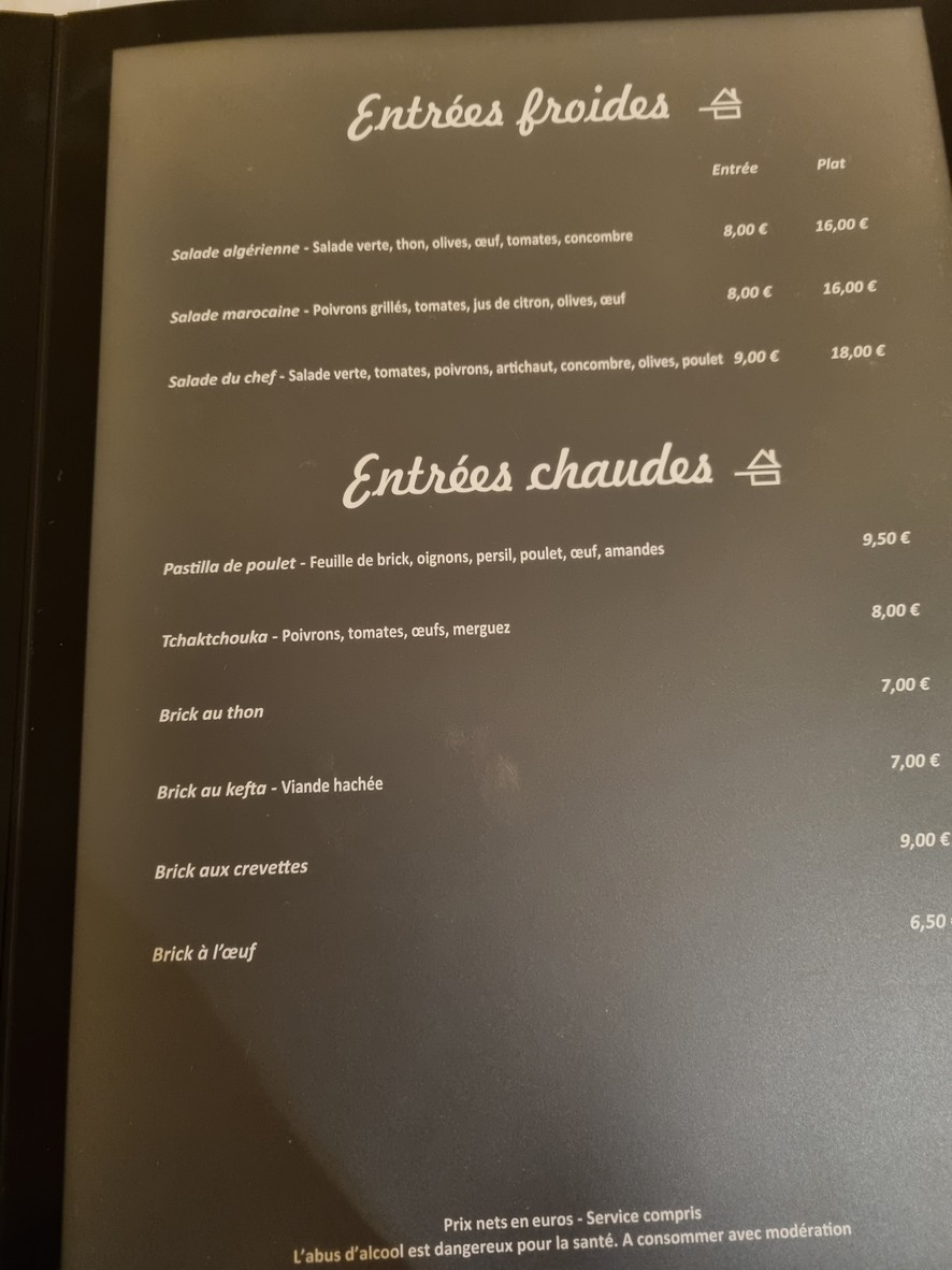 El Timgad menu 1