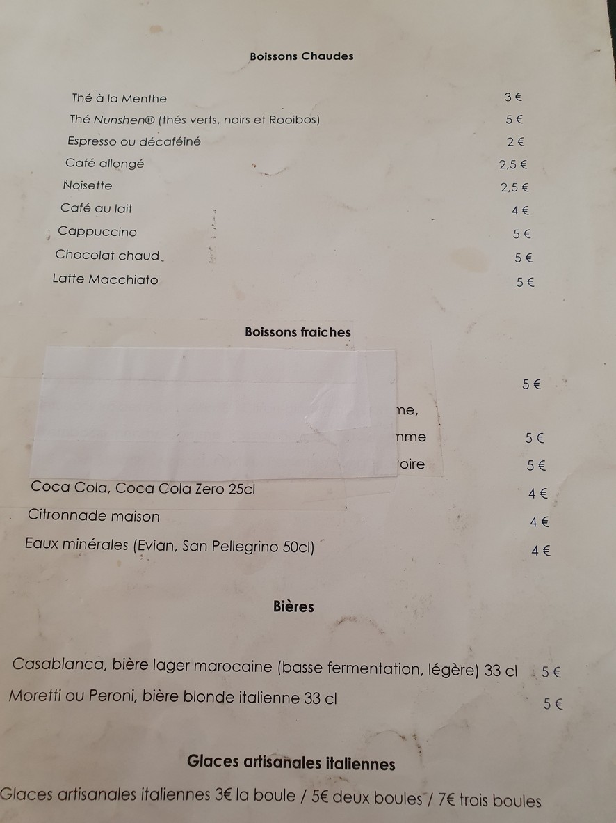 Kanoun menu 3