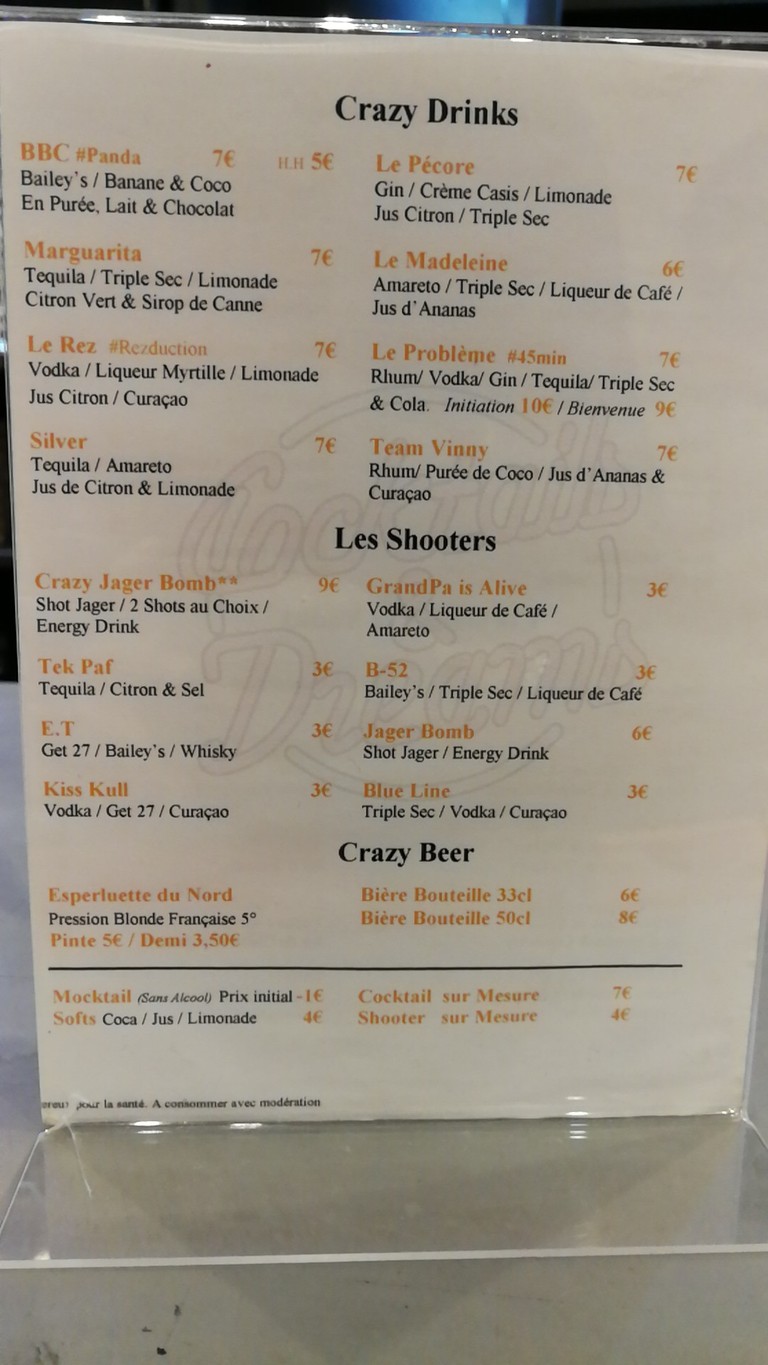 Crazy Pasta Bar menu 2