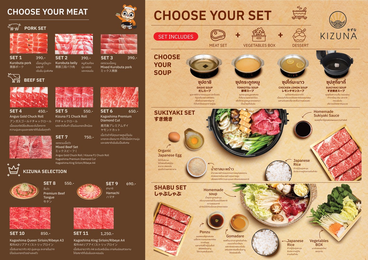 Kizuna shabu & hand roll menu 1