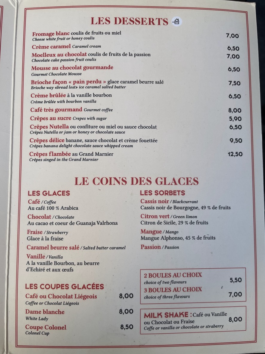 Le Brazza menu 3