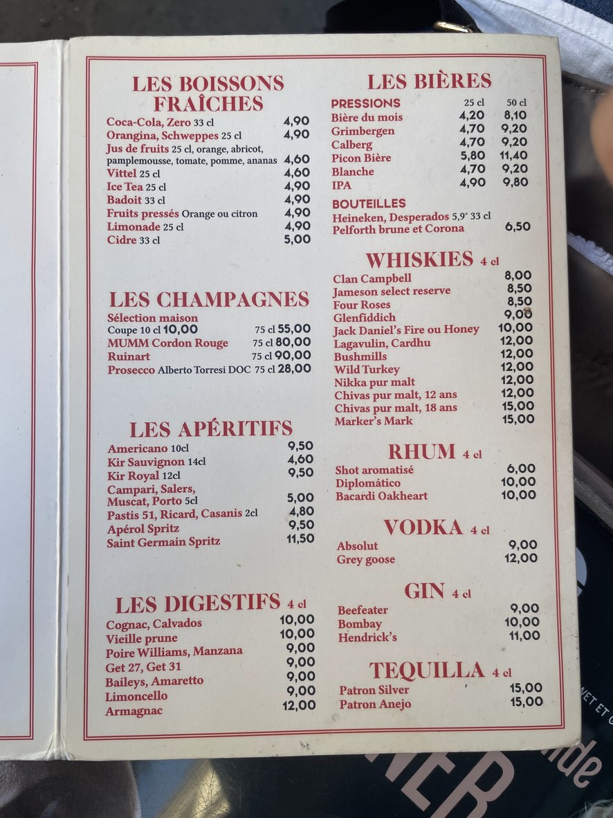 Le Brazza menu 4