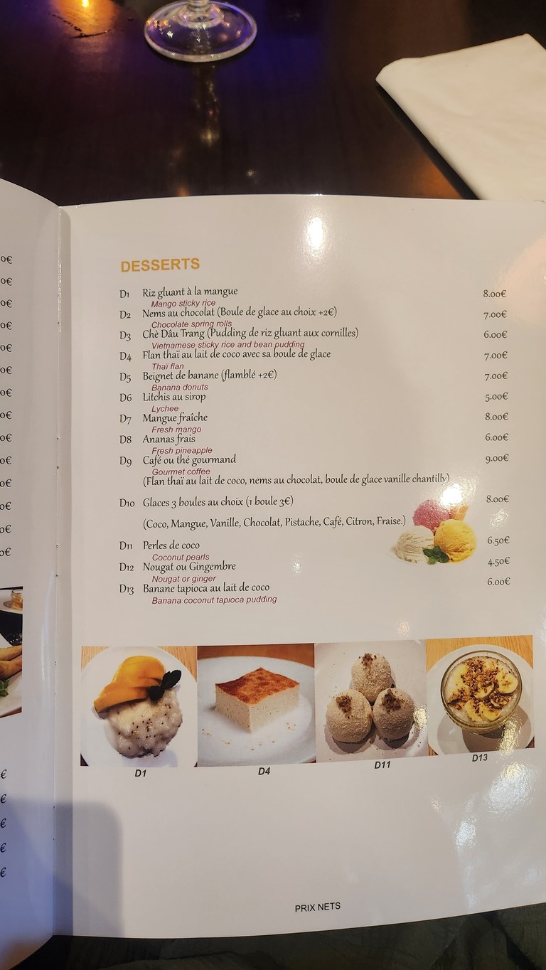 Thaï Viet Gourmet menu 6
