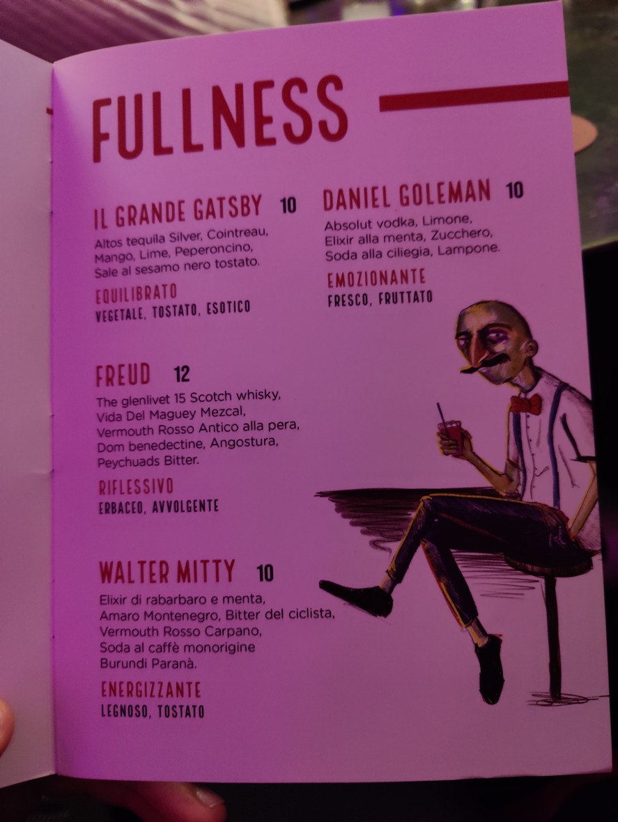 Spirito menu 4