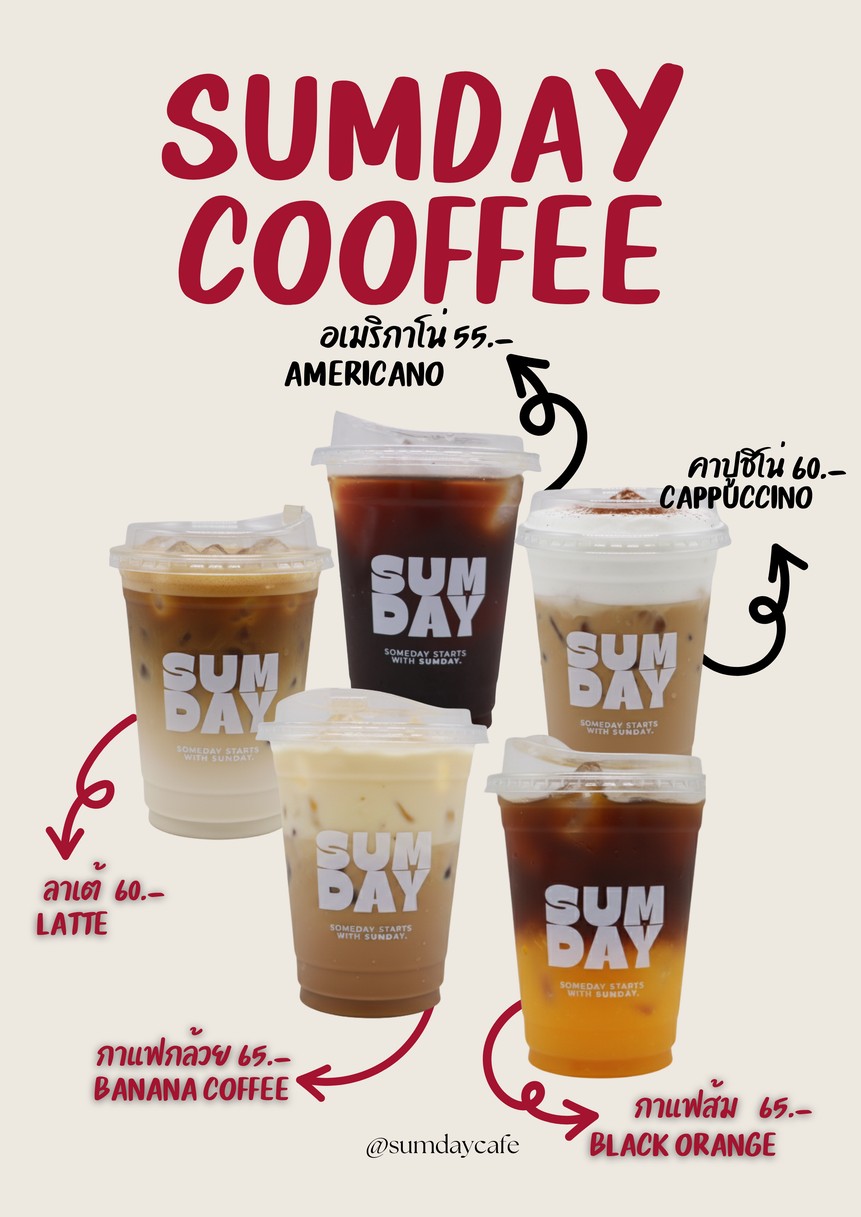 Sumday Cafe menu 2
