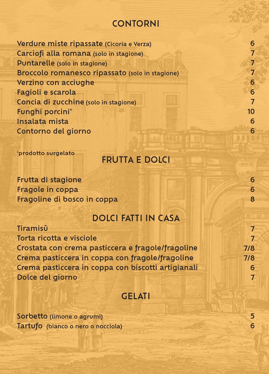 Trattoria Dal Cordaro (Roma) - Vino e Cucina romana dal 1922 menu 3