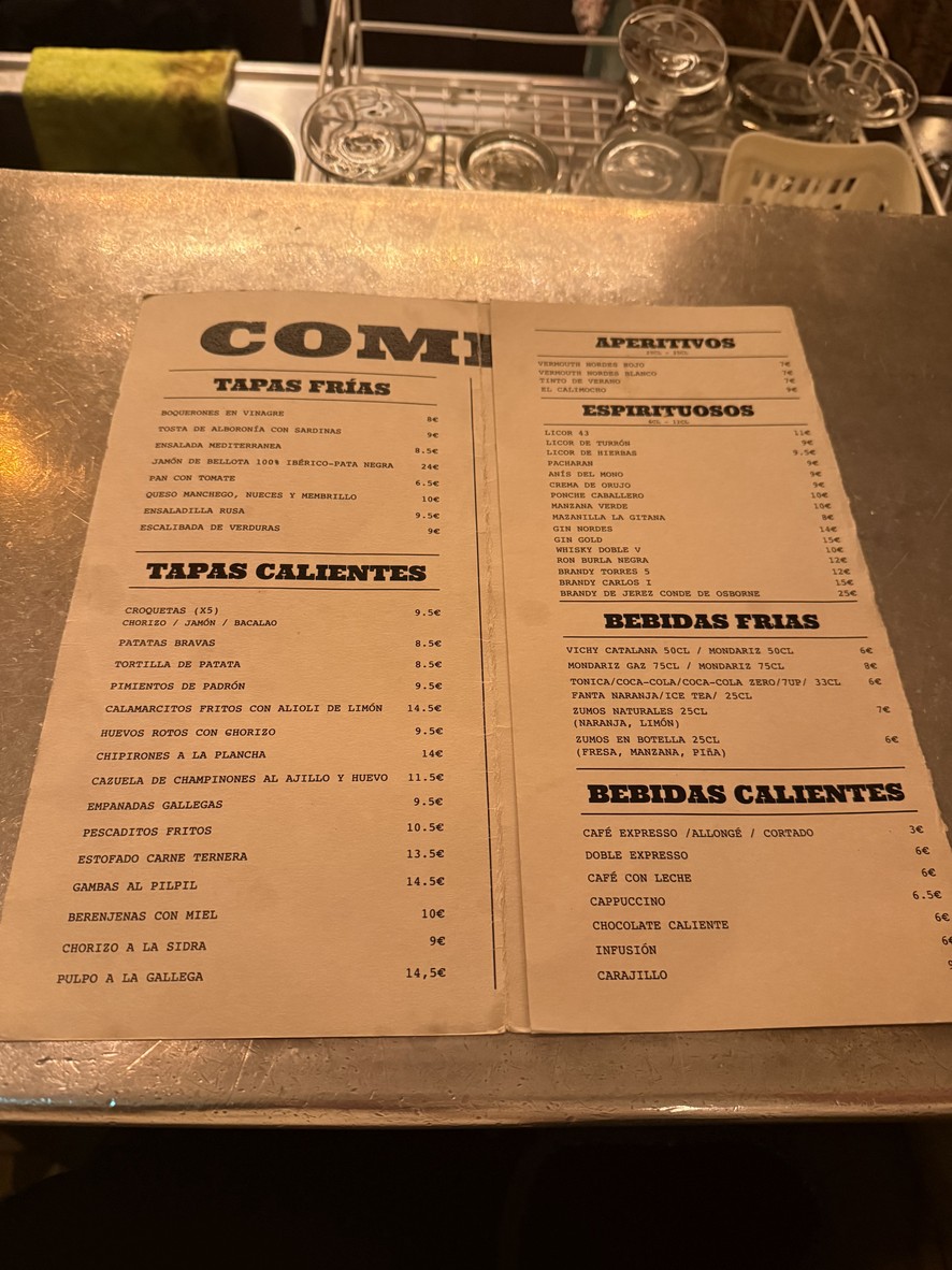 Caves Saint Gilles menu 2