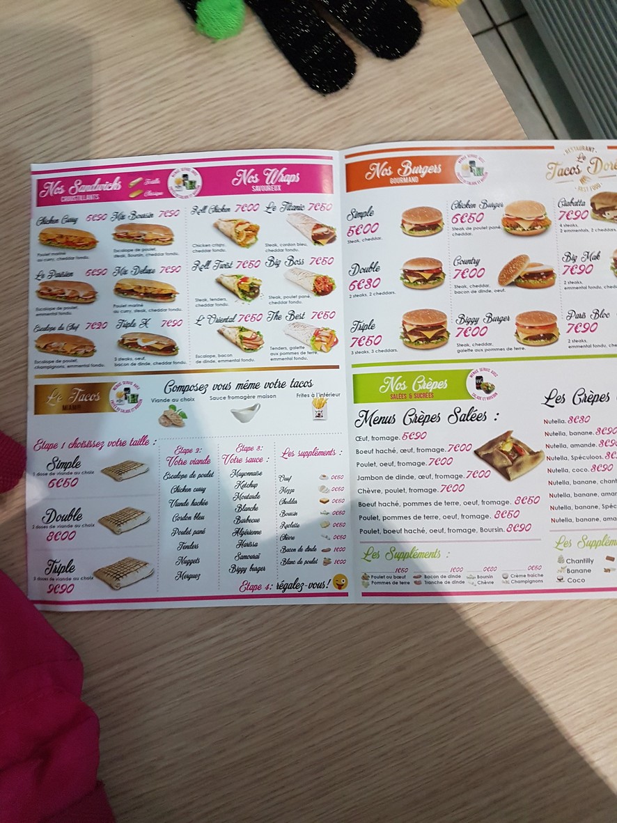 Tayba food menu 2