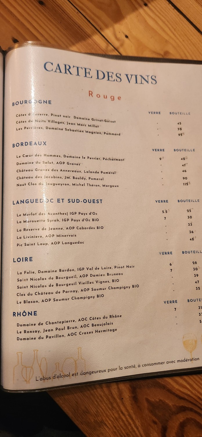 Noûsh menu 5