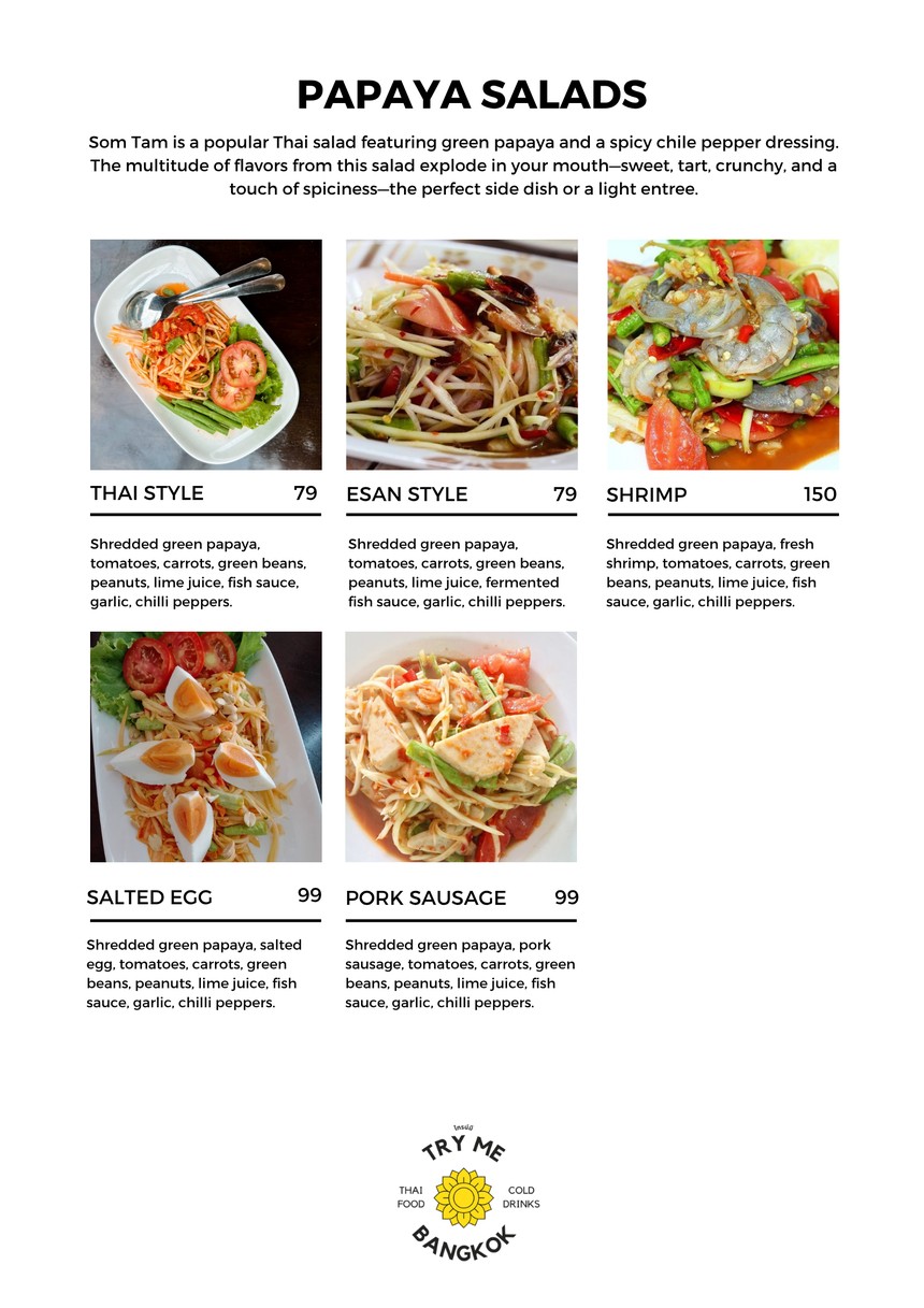 Try Me Thai & Vegetarian Restaurant menu 2