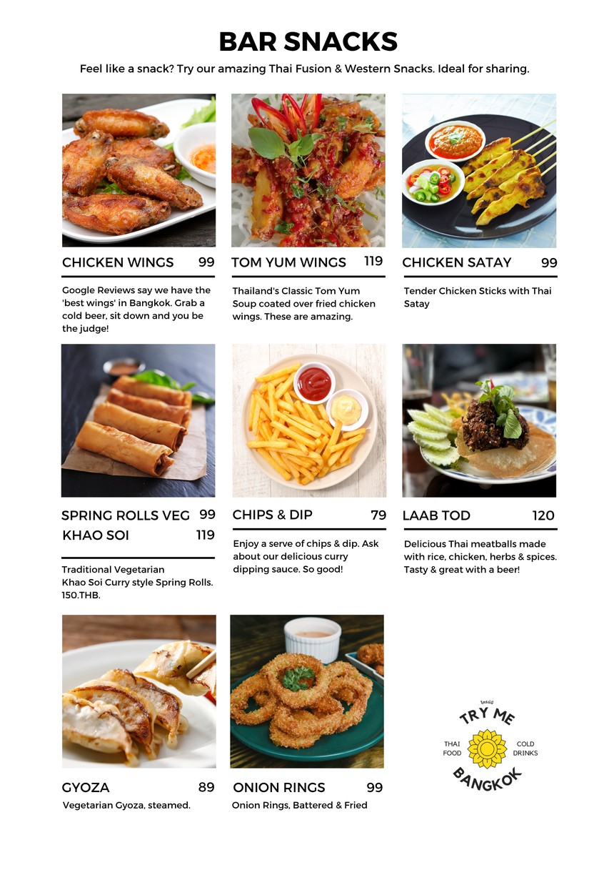 Try Me Thai & Vegetarian Restaurant menu 3