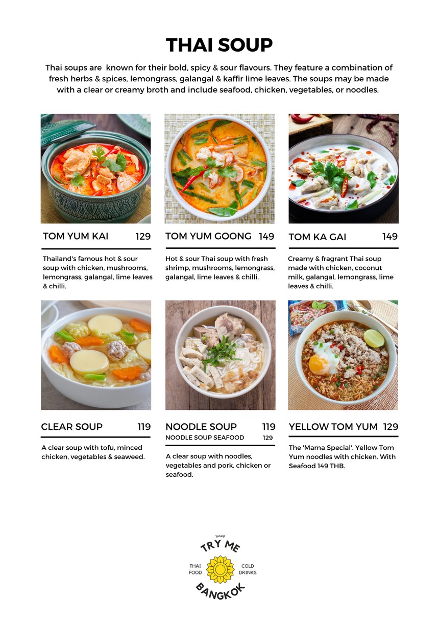 Try Me Thai & Vegetarian Restaurant menu 4