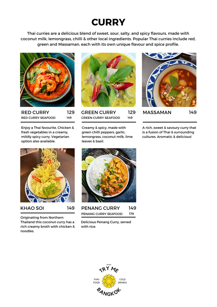 Try Me Thai & Vegetarian Restaurant menu 6