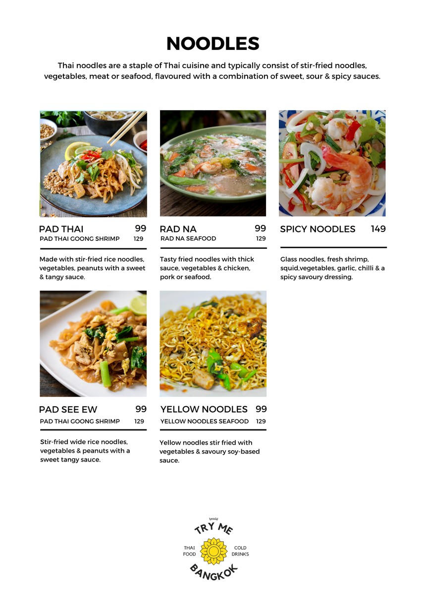 Try Me Thai & Vegetarian Restaurant menu 7