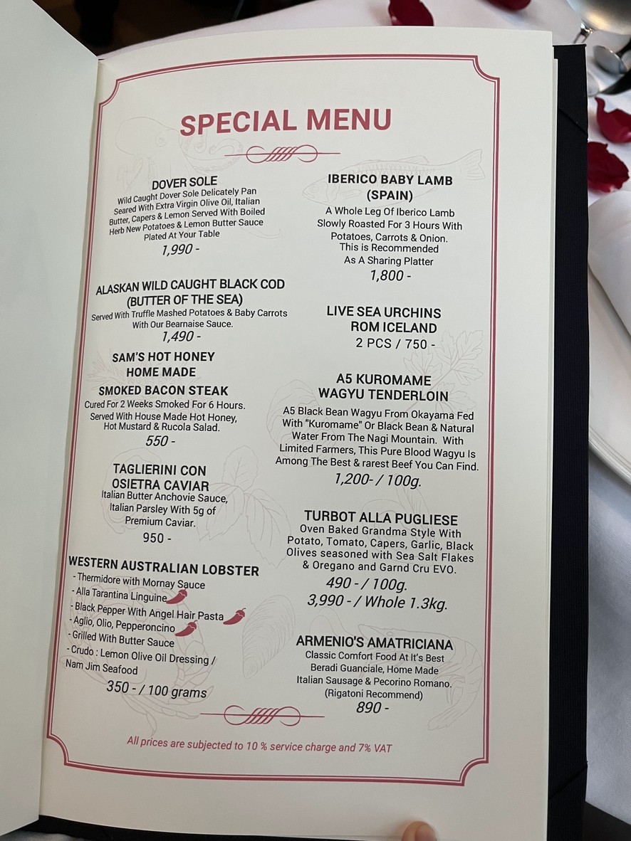 Armenio's Modern Grandma menu 2