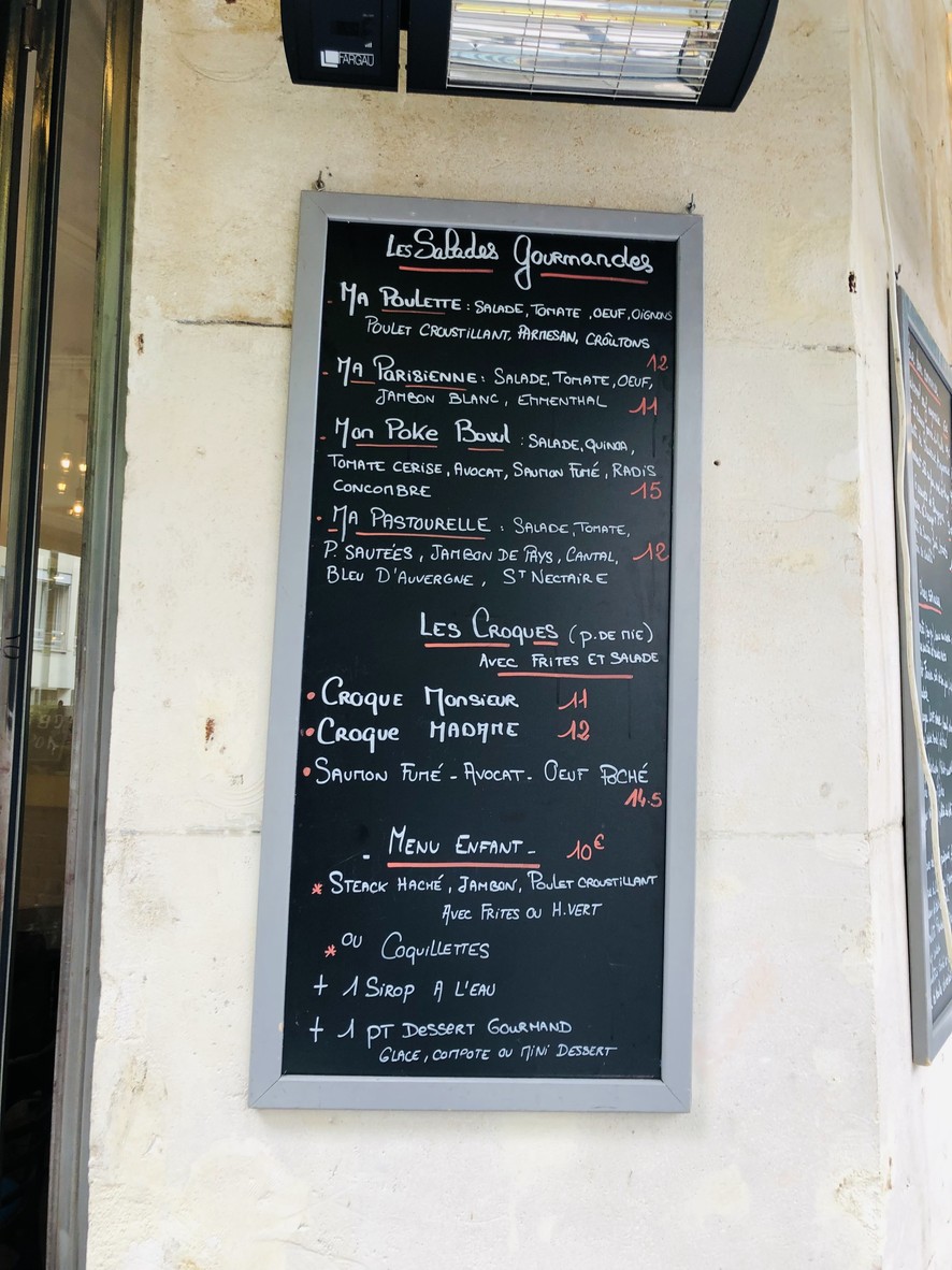 Les Gamins Paris 15 menu 1