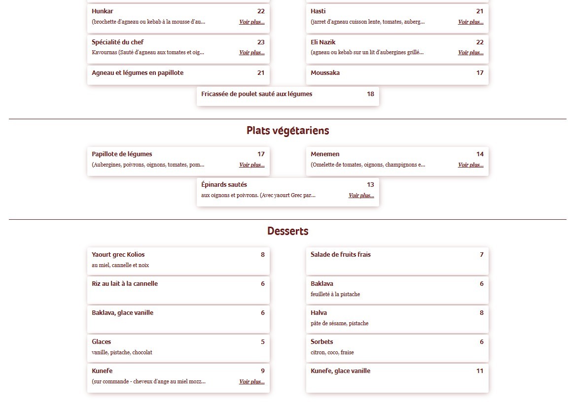 Zagros menu 3