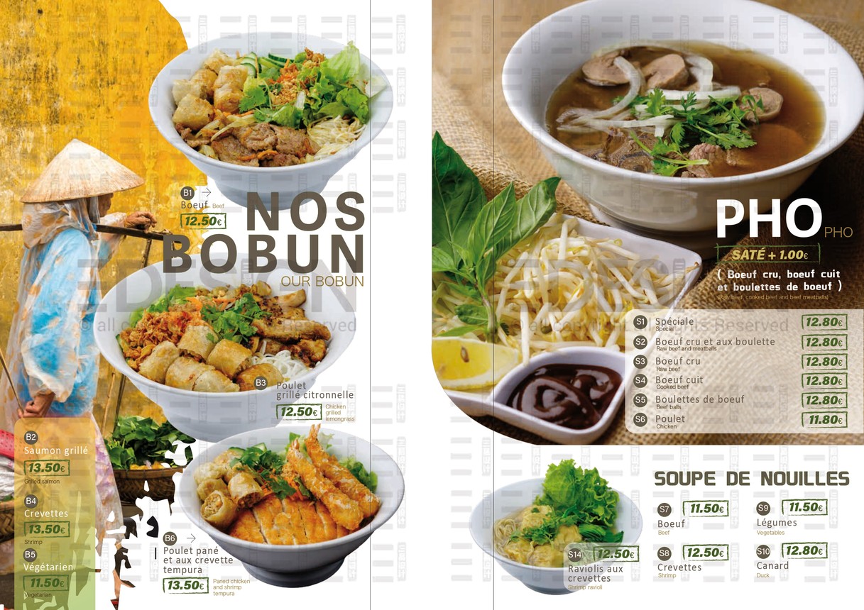 Bambou Bonheur menu 3