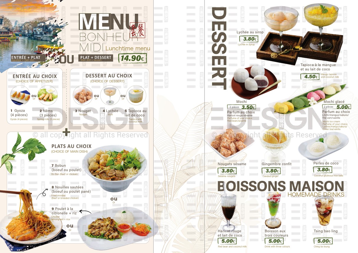 Bambou Bonheur menu 4