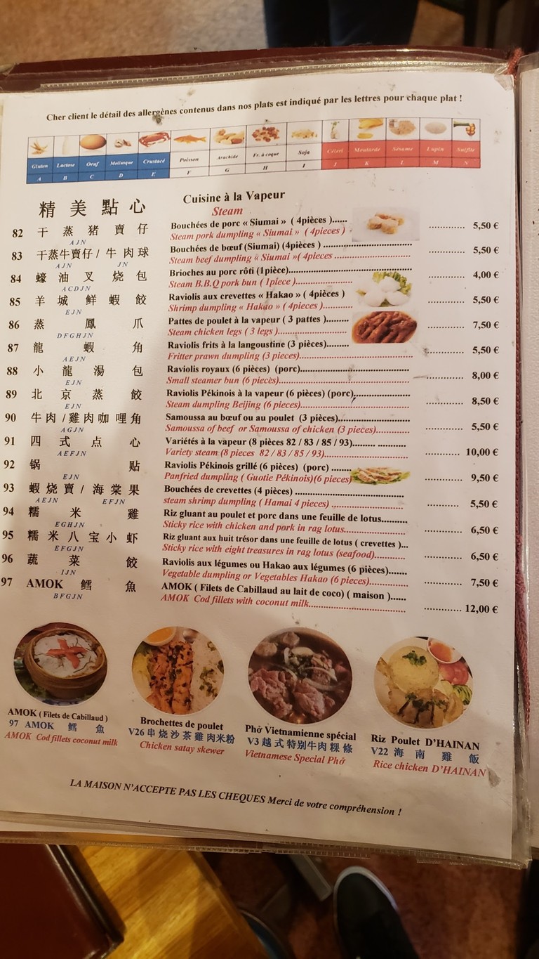 Chamroeun Crimée menu 4