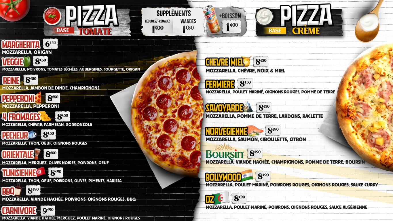 Pizza mia menu 1