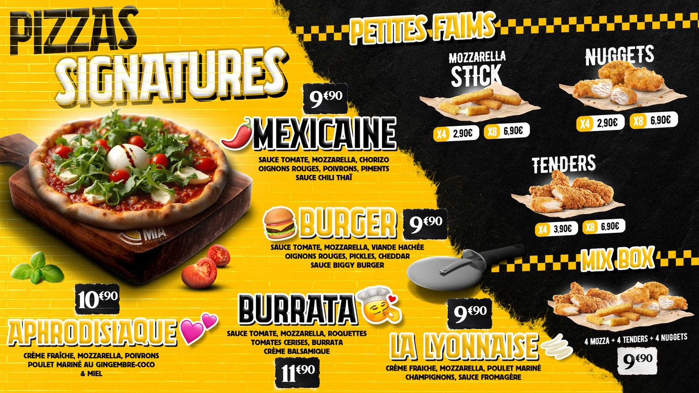 Pizza mia menu 2