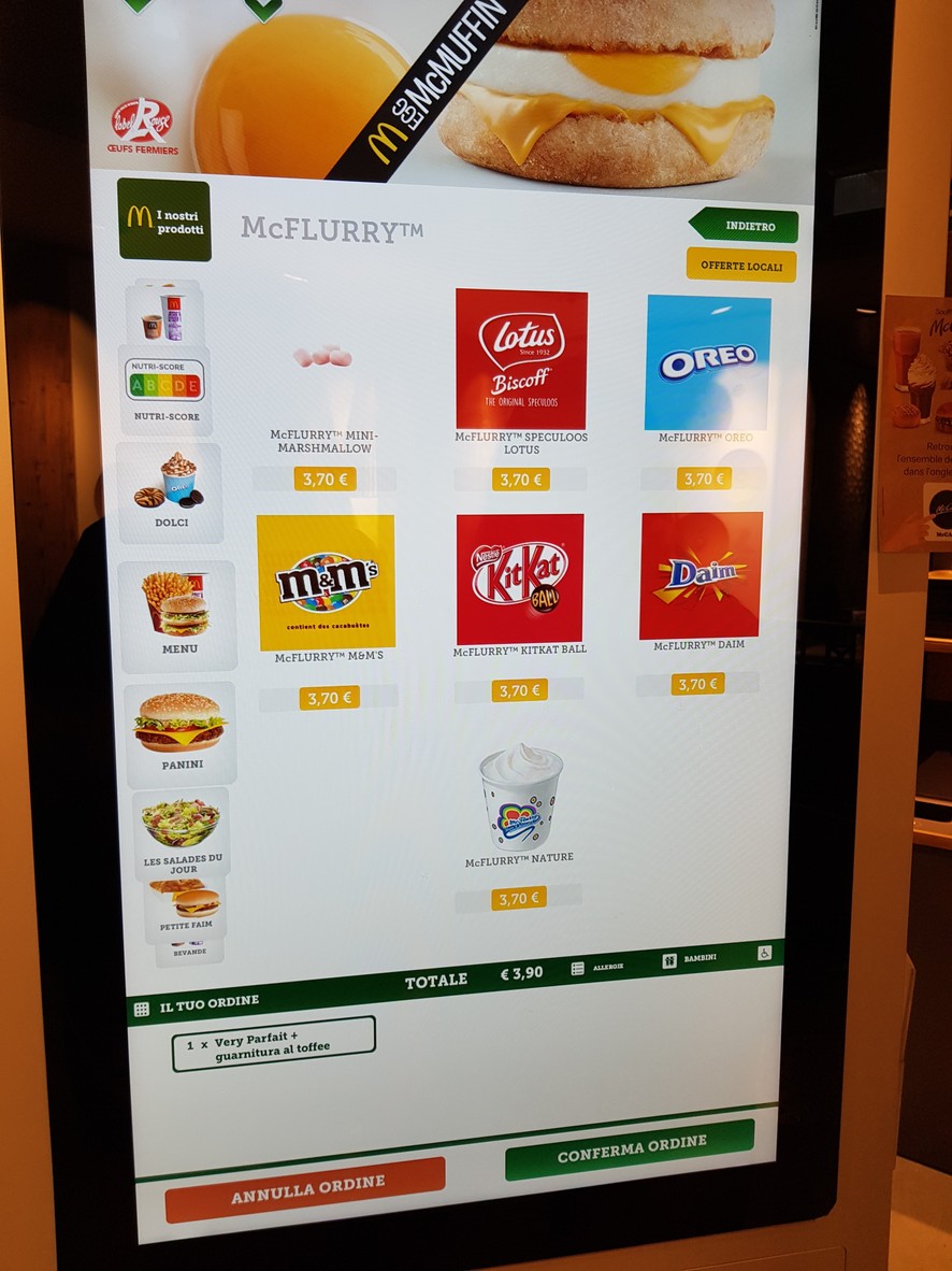 McDonald's menu 3