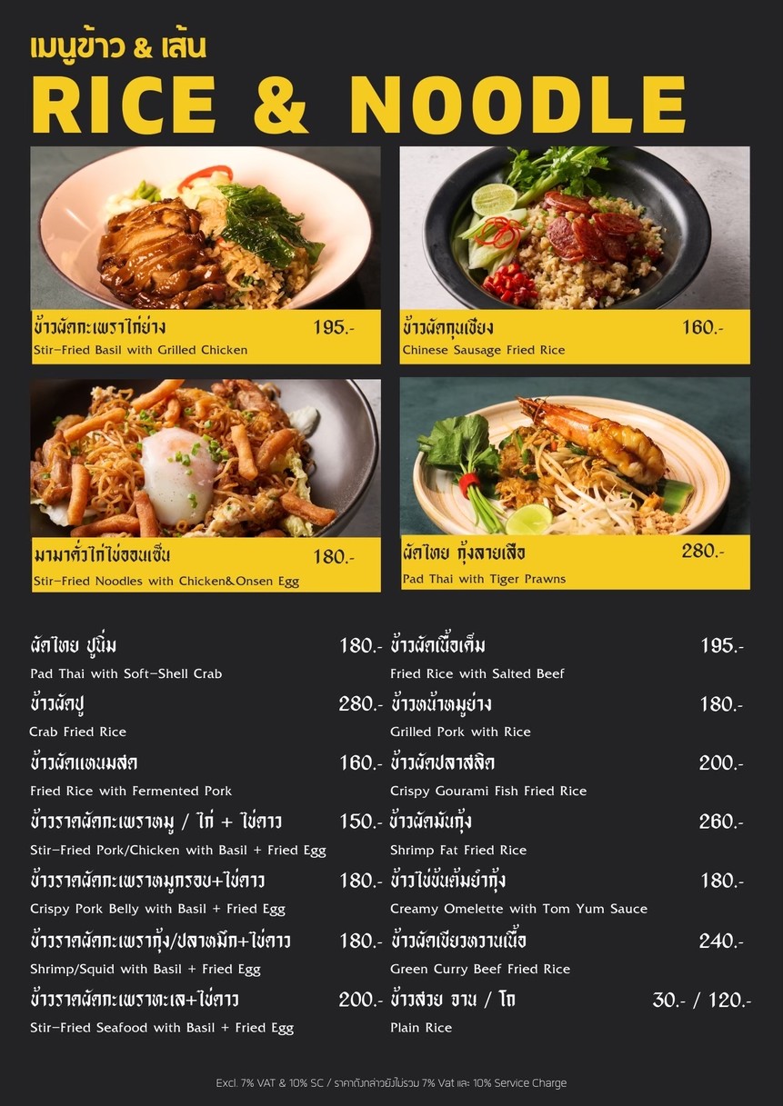 Wander BKK menu 4