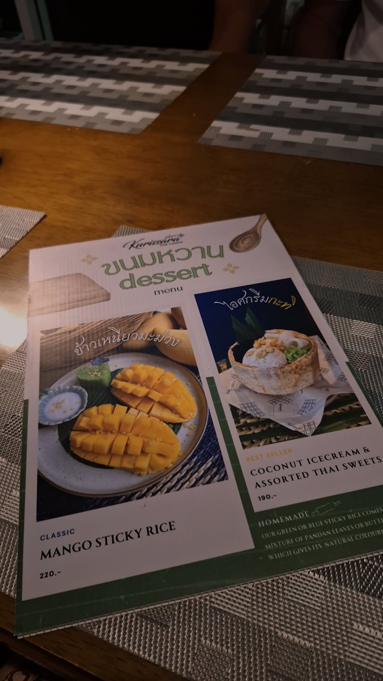 Kurissara Thai Cuisine menu 3