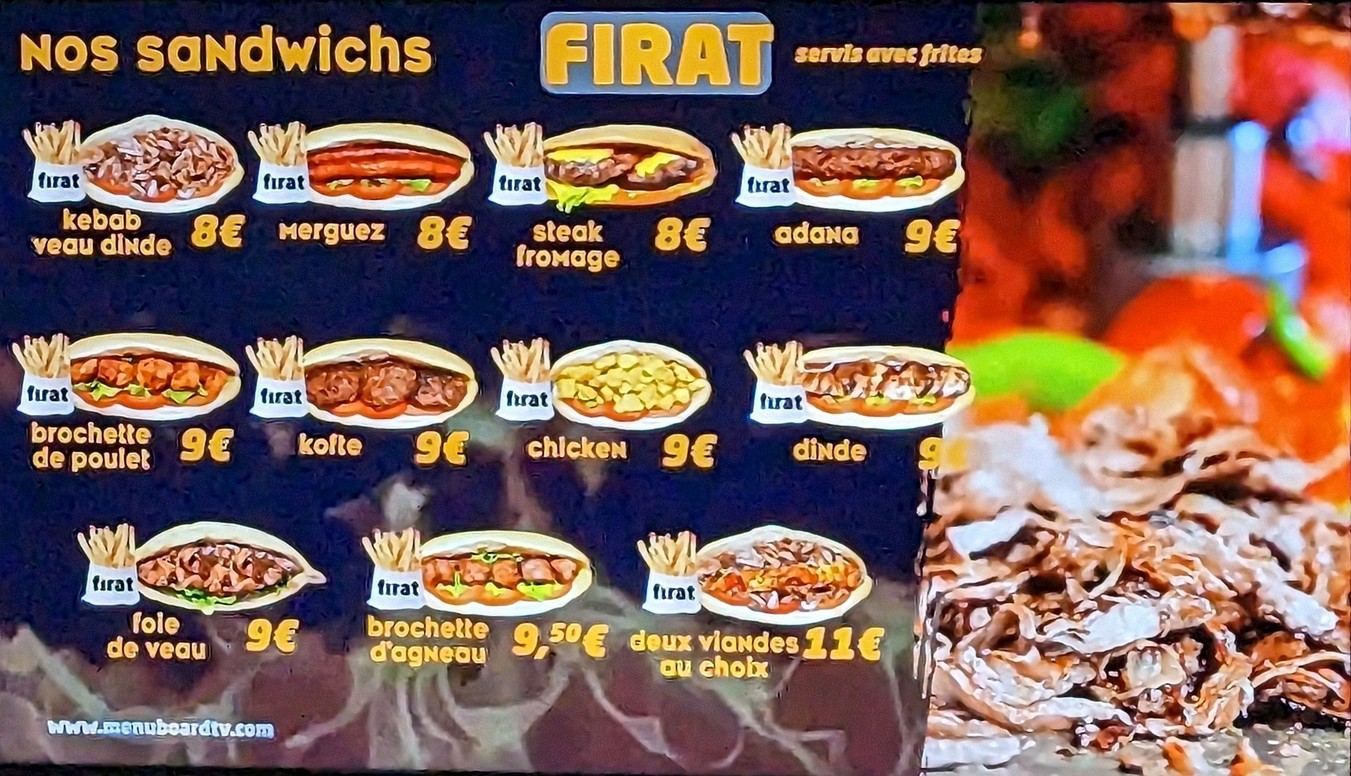Restaurant Fırat m4 menu 2