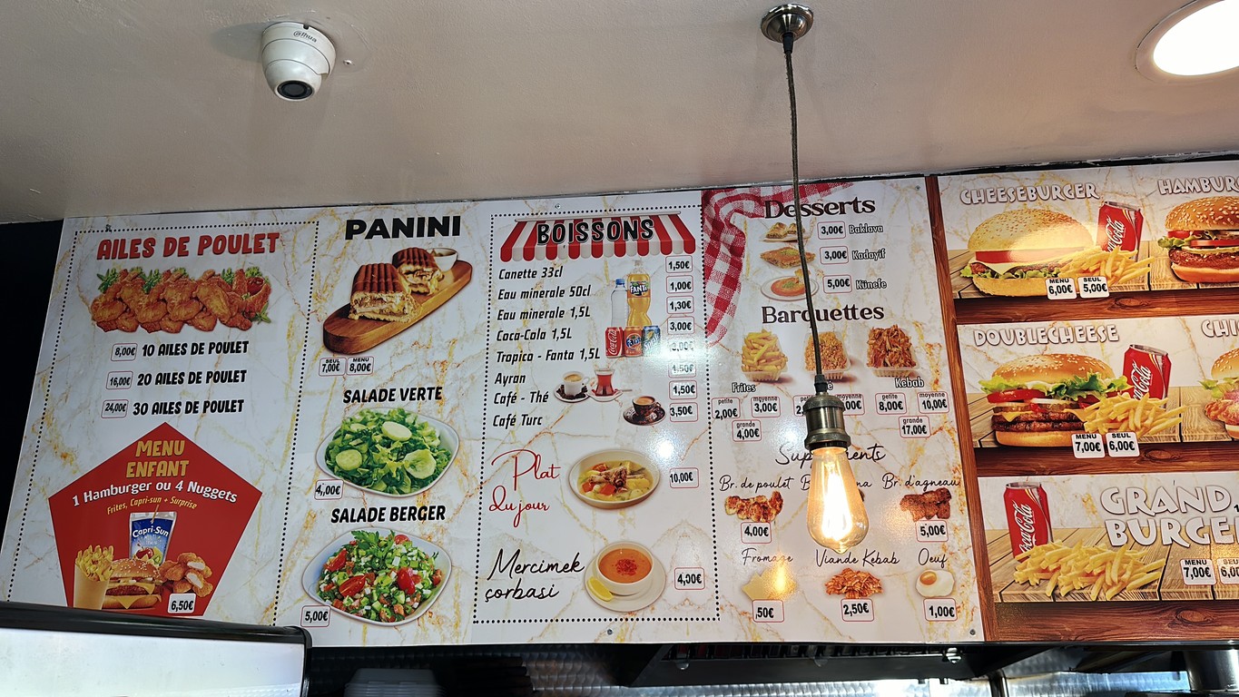 Kozz Grill chez bilal menu 2