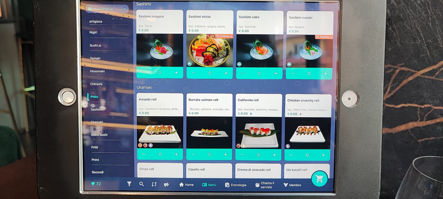 Saki Sushi menu 4