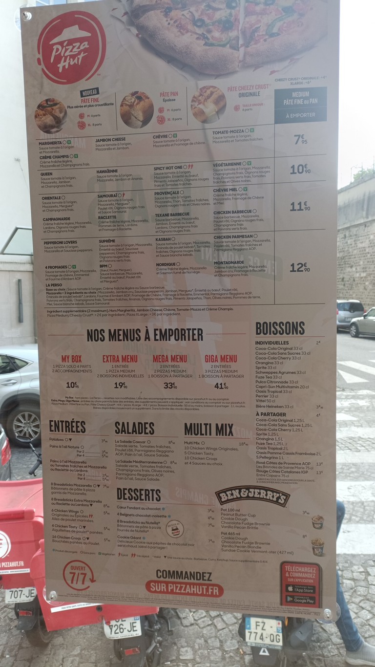 Pizza Hut menu 2