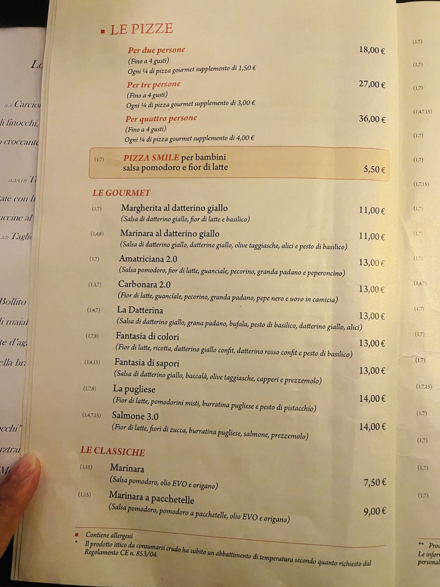 Il Datterino Giallo menu 2