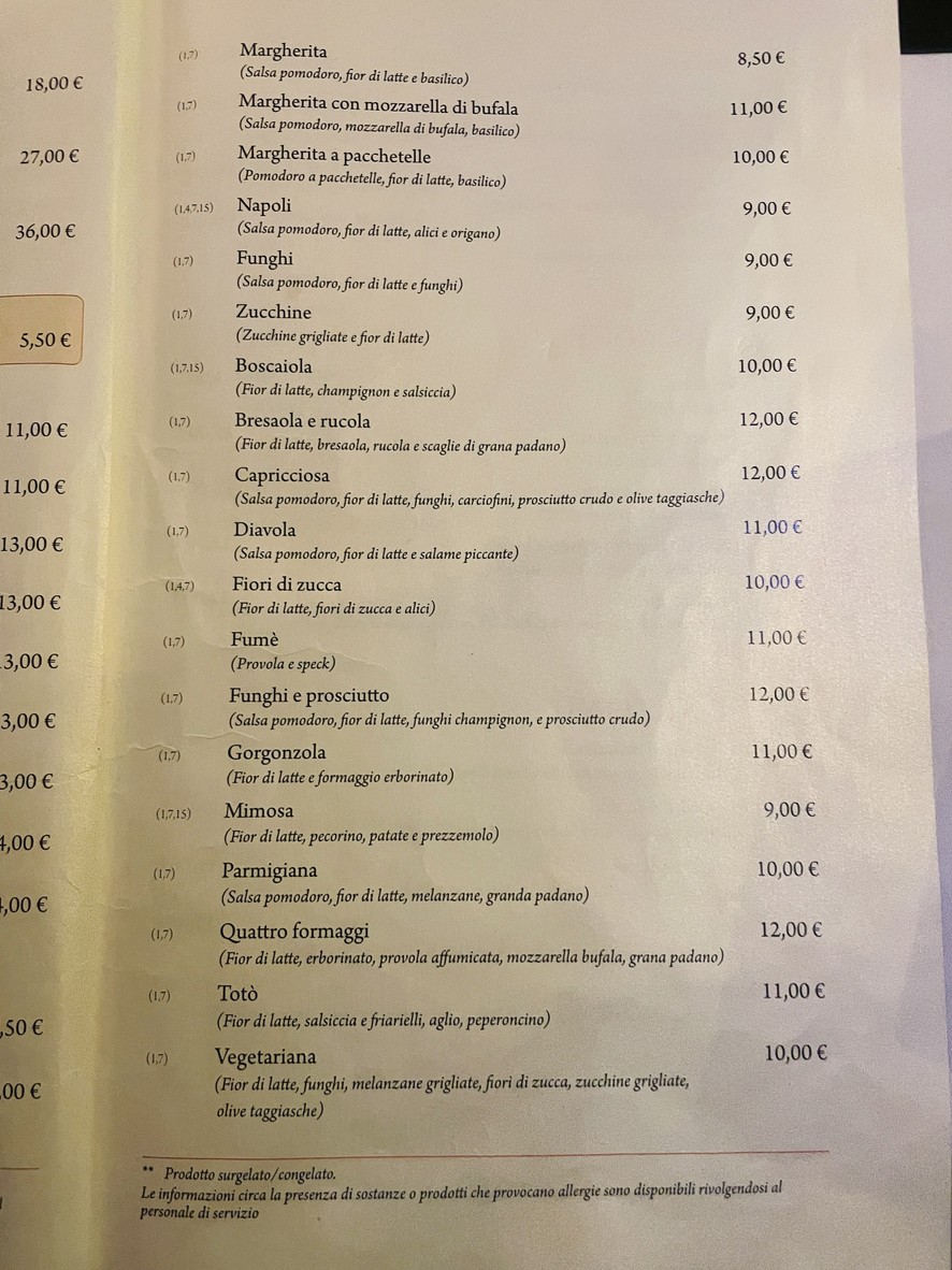 Il Datterino Giallo menu 3