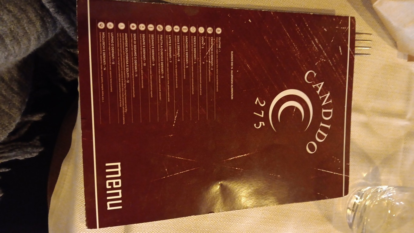 Candido Ristorante Pizzeria menu 1