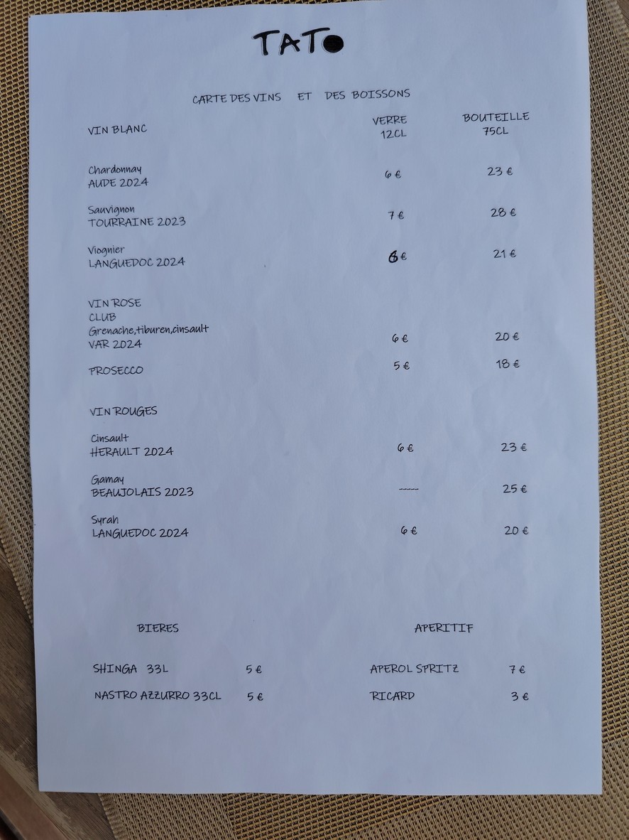 Tatò menu 2