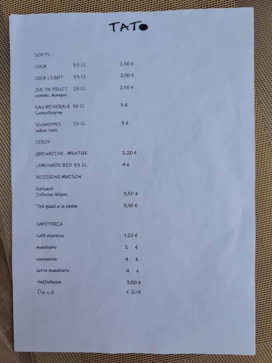 Tatò menu 3