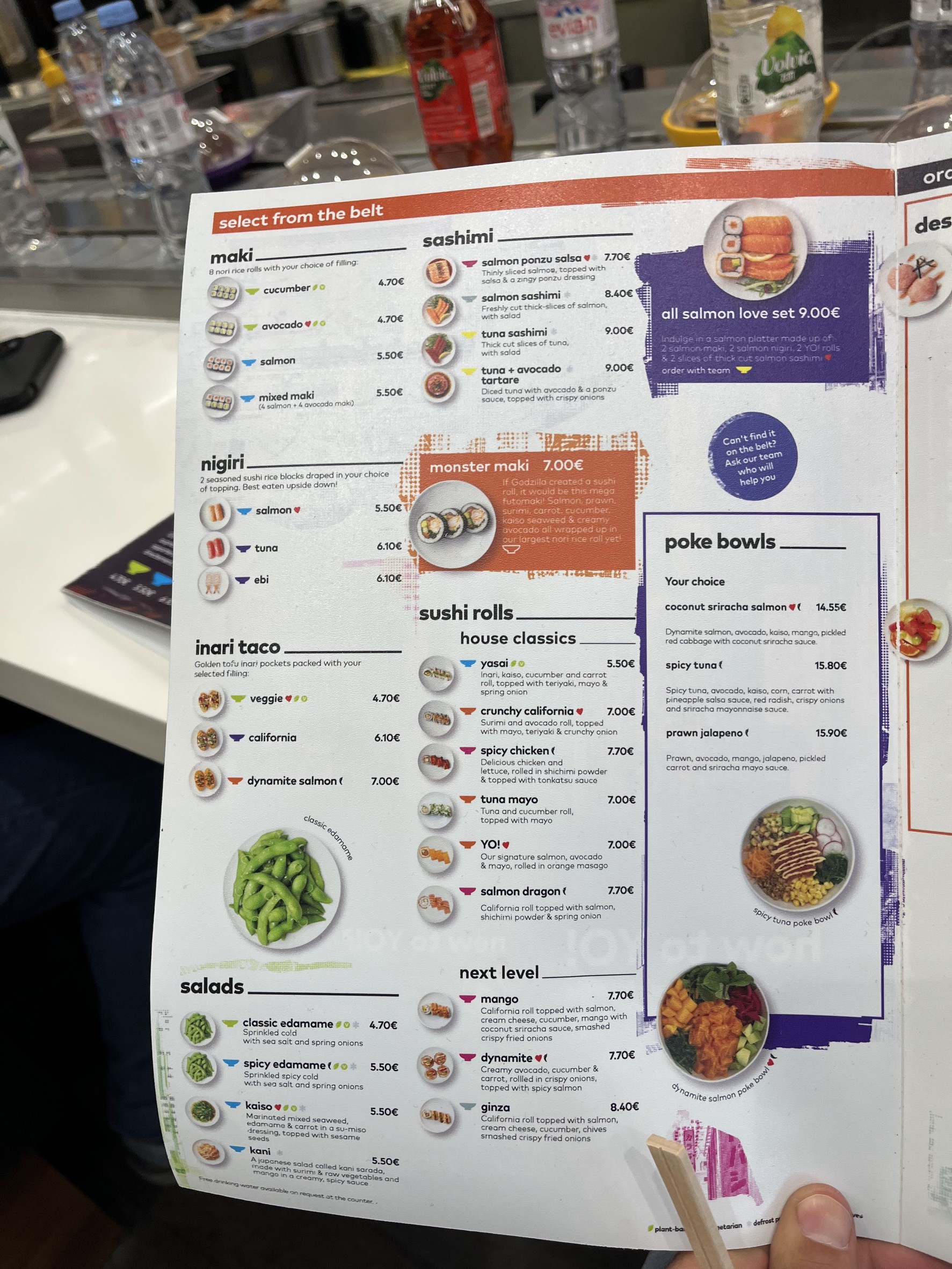Yo Menu YO! Sushi - Terminal 2E - Hall K 餐牌與價格 | MenuFans(2026)