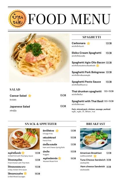 Raan Baan Nai ( Cafe' & Restaurant)