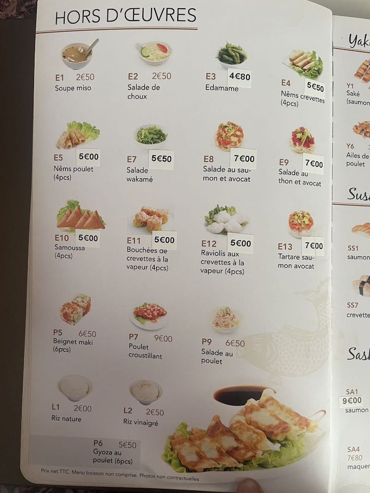 New Wok menu 1