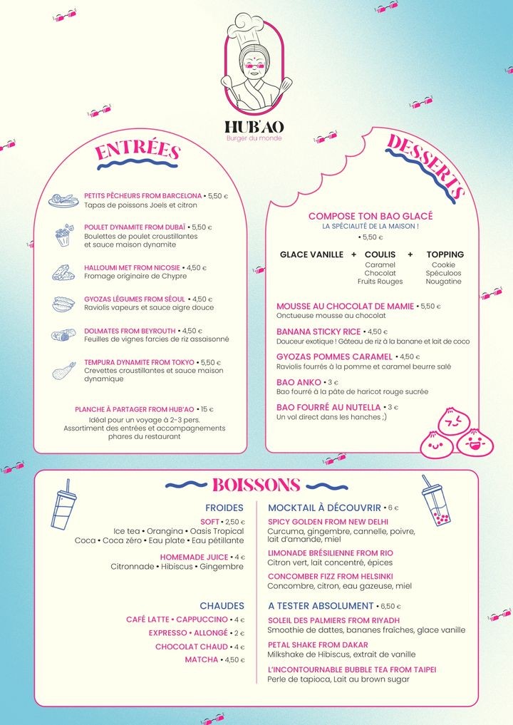 HUBAO Burgers & brunch - Paris - Montrouge menu 1