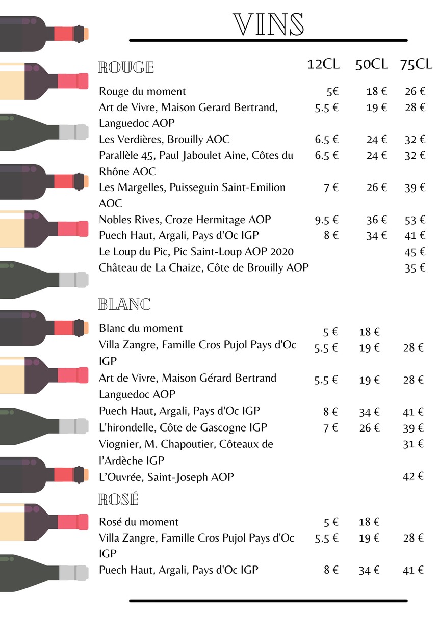Le Grand Comptoir de Boulogne menu 3