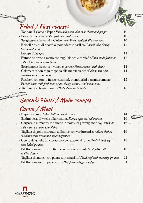 Ristorante Massenzio Ai Fori menu 4