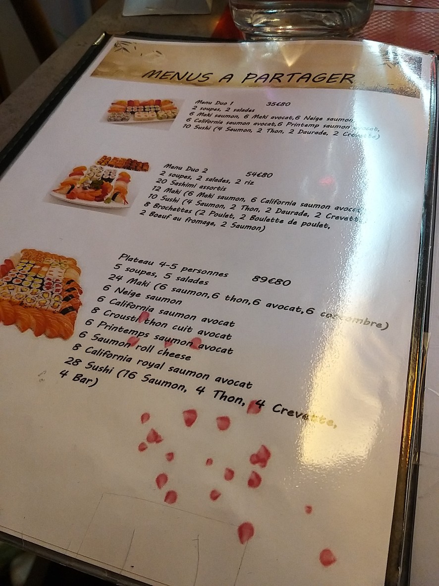 Hokkaido menu 2