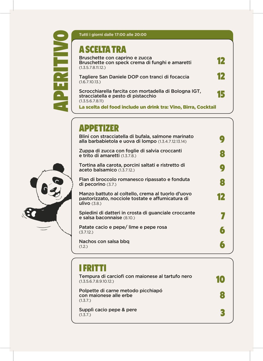 Städlin menu 1