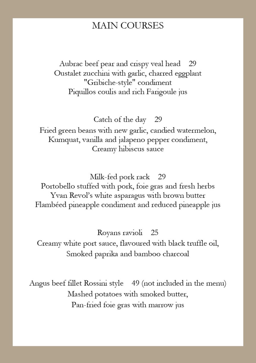 CHONBOU - Caviste & Restaurateur menu 2